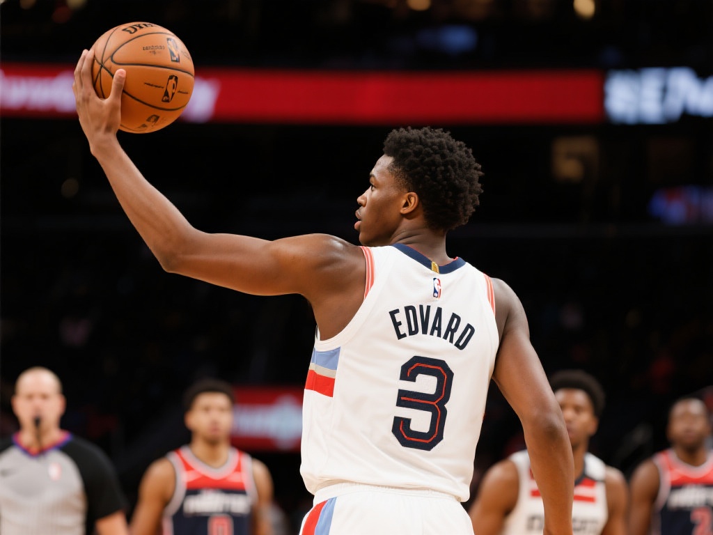 爱德华兹半场高效砍分，愿无大碍再续神勇