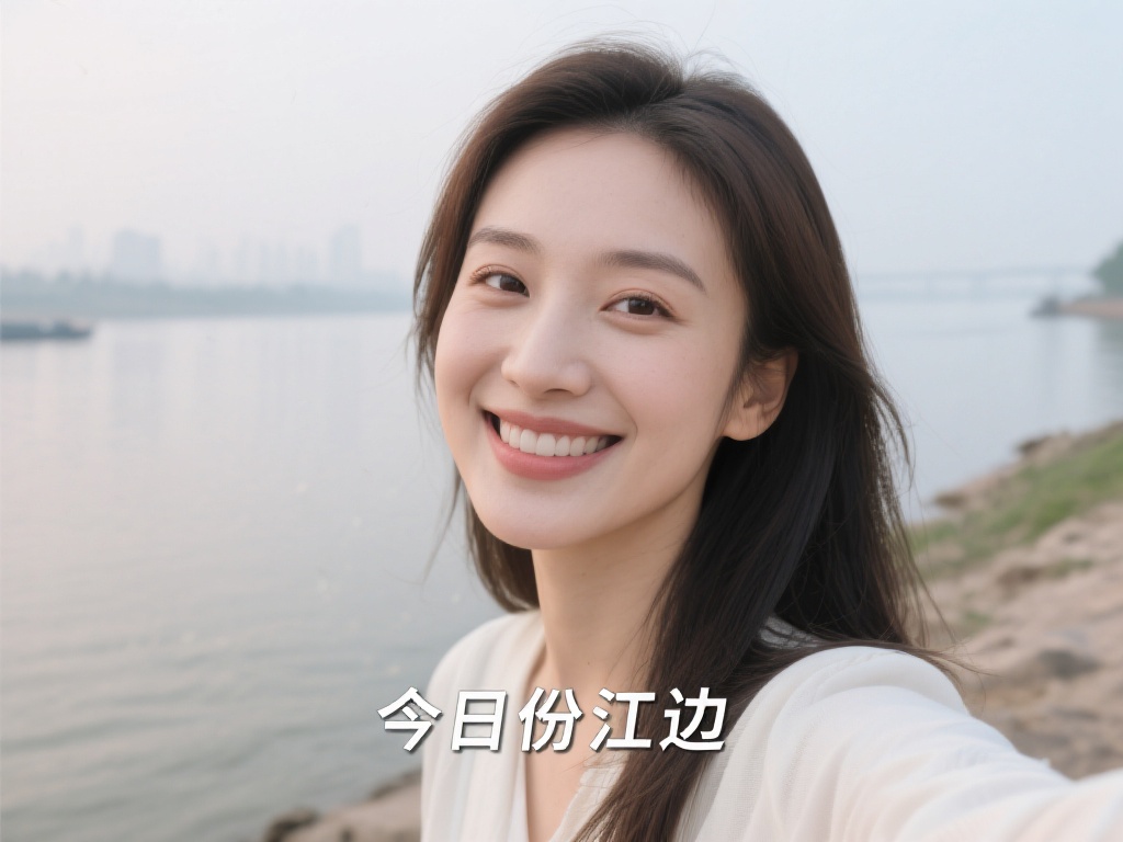 解说吉尼江边自拍曝光：记录今日美好瞬间