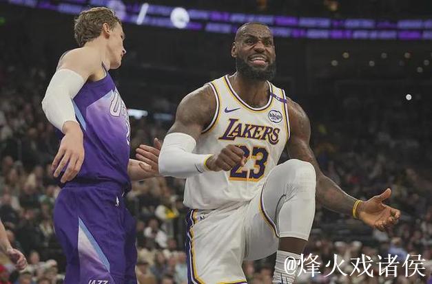 浓眉33+11詹姆斯27+14 湖人险胜爵士重回西部第五